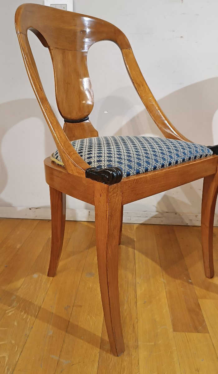 POLTRONCINE CARLO X IN NOCE PRIMA META’ DEL XIX SECOLO -photo-2