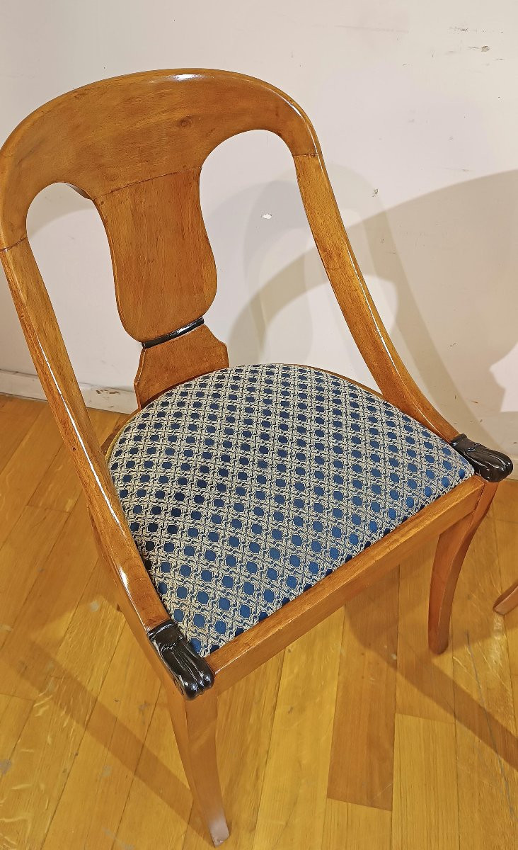 POLTRONCINE CARLO X IN NOCE PRIMA META’ DEL XIX SECOLO -photo-3