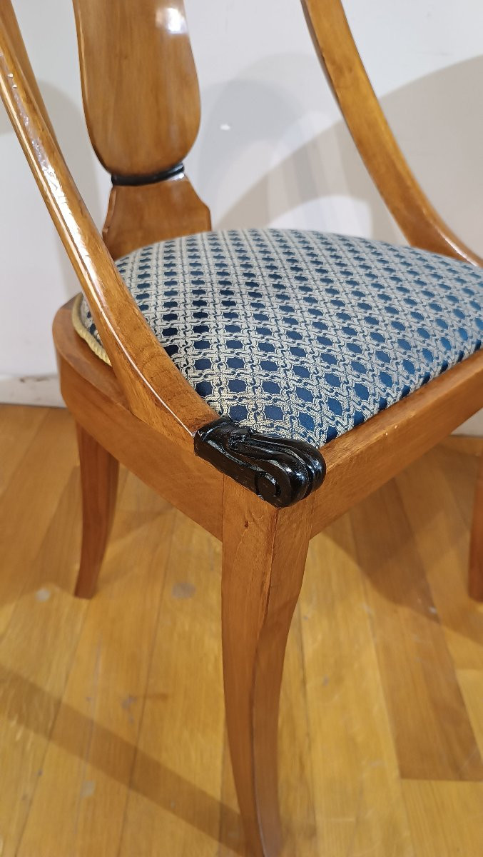 POLTRONCINE CARLO X IN NOCE PRIMA META’ DEL XIX SECOLO -photo-4