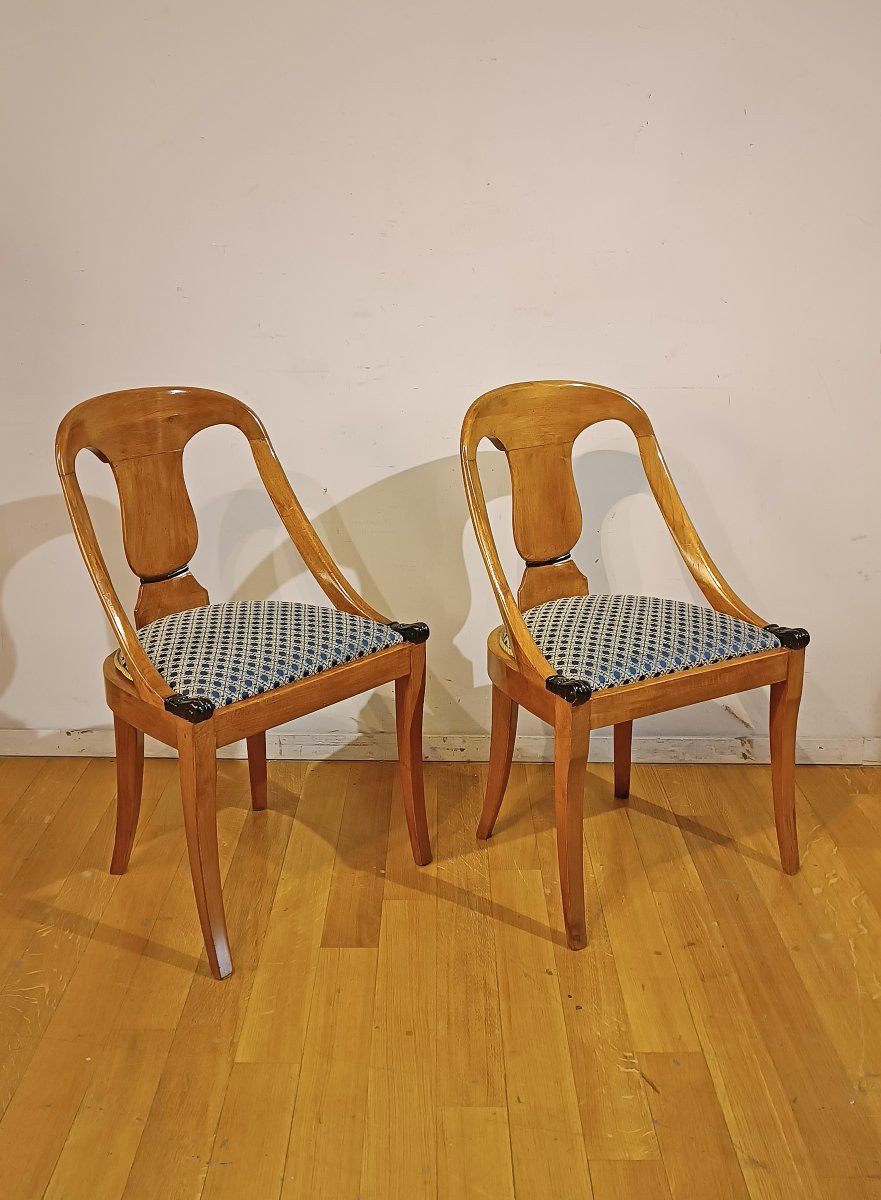 POLTRONCINE CARLO X IN NOCE PRIMA META’ DEL XIX SECOLO -photo-8