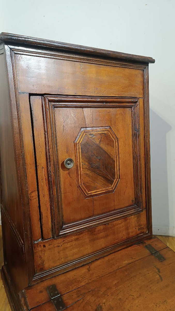 COPPIA DI INGINOCCHIATOI IN NOCE LUIGI XIV FINE XVII SECOLO -photo-4