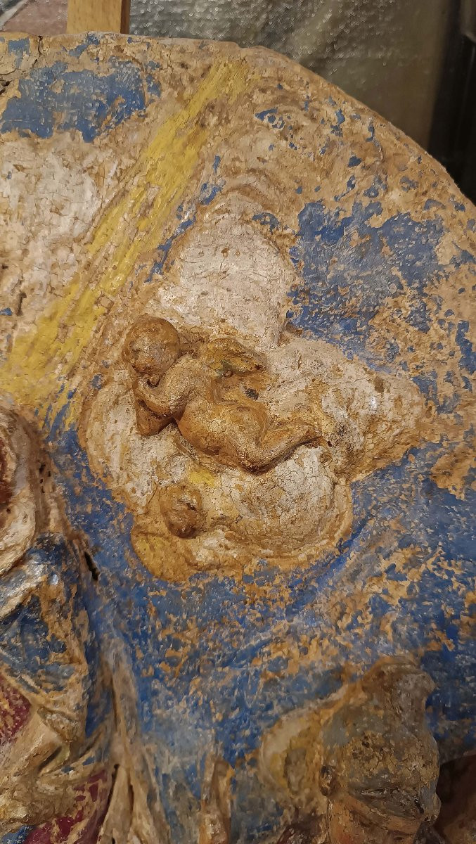 STUCCO POLICROMO RINASCIMENTALE META’ XVI SECOLO -photo-2