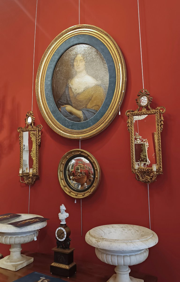 COPPIA DI SPECCHIERE DORATE IN STILE NEOCLASSICO META’ XIX SECOLO-photo-6