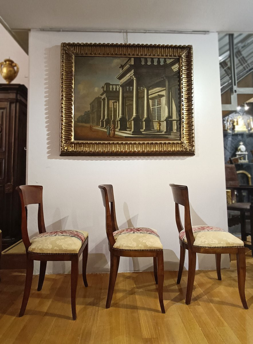 SEI SEDIE DIRETTORIO IN NOCE FINE DEL XVIII SECOLO -photo-4
