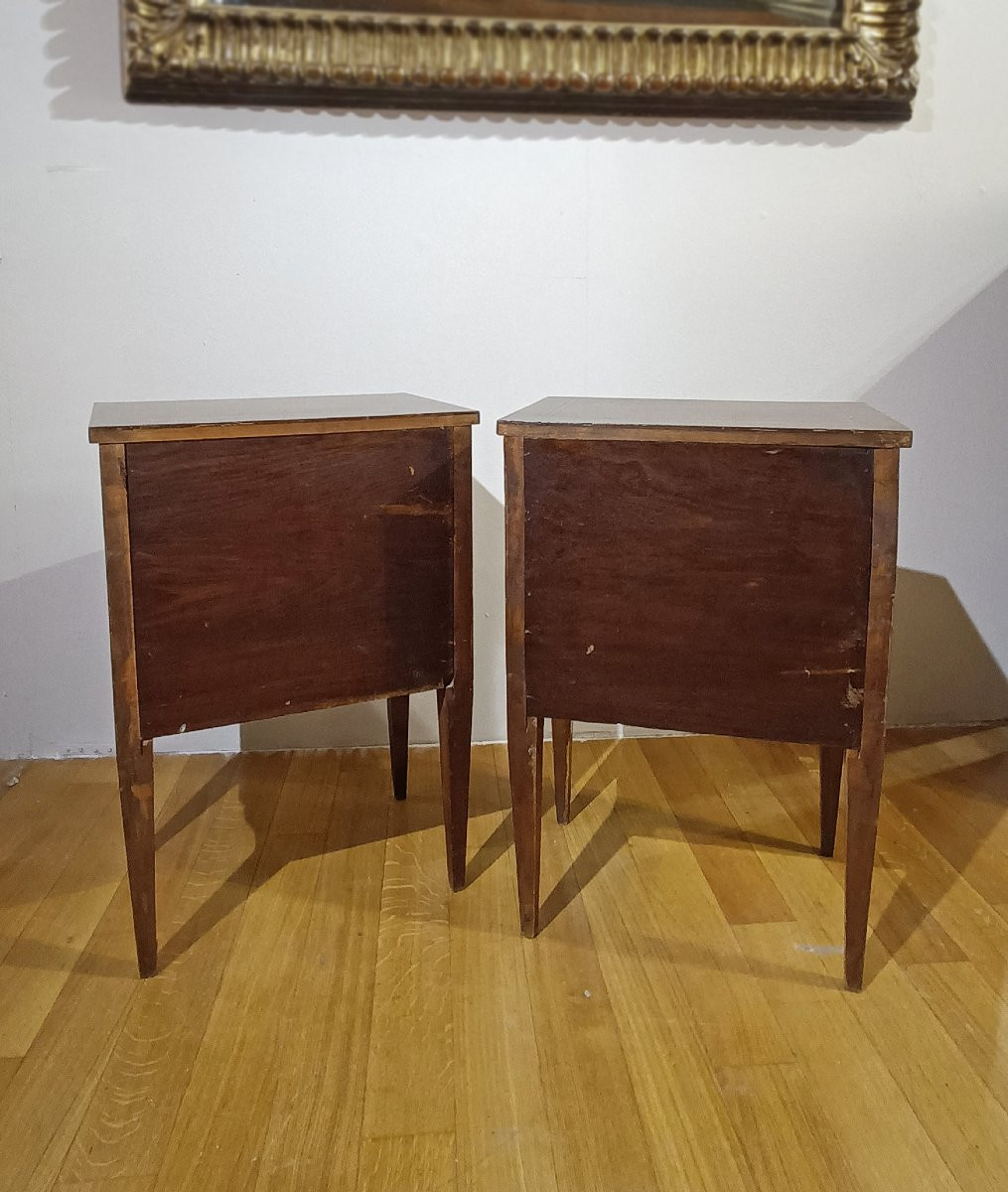 COPPIA DI COMODINI IN STILE NEOCLASSICO PRIMA META’ DEL XIX SECOLO-photo-4