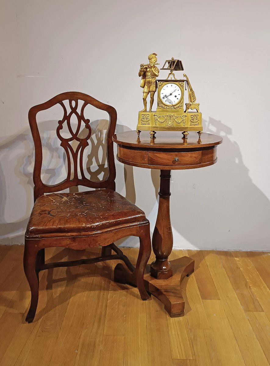 TAVOLINO IN NOCE E CILIEGIO CARLO X META’ XIX SECOLO-photo-6