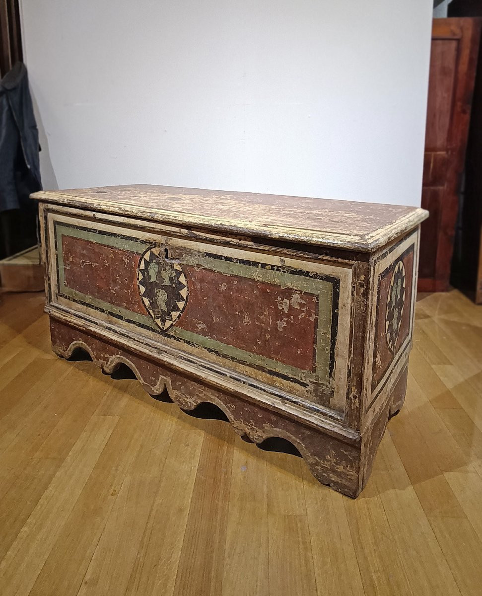 CASSAPANCA DIPINTA SECONDA META’ XVII SECOLO -photo-3