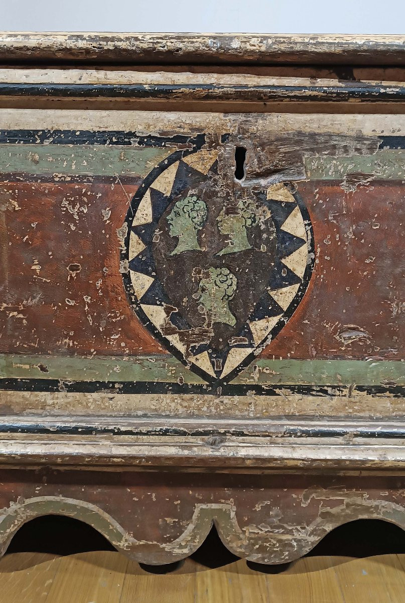 CASSAPANCA DIPINTA SECONDA META’ XVII SECOLO -photo-3