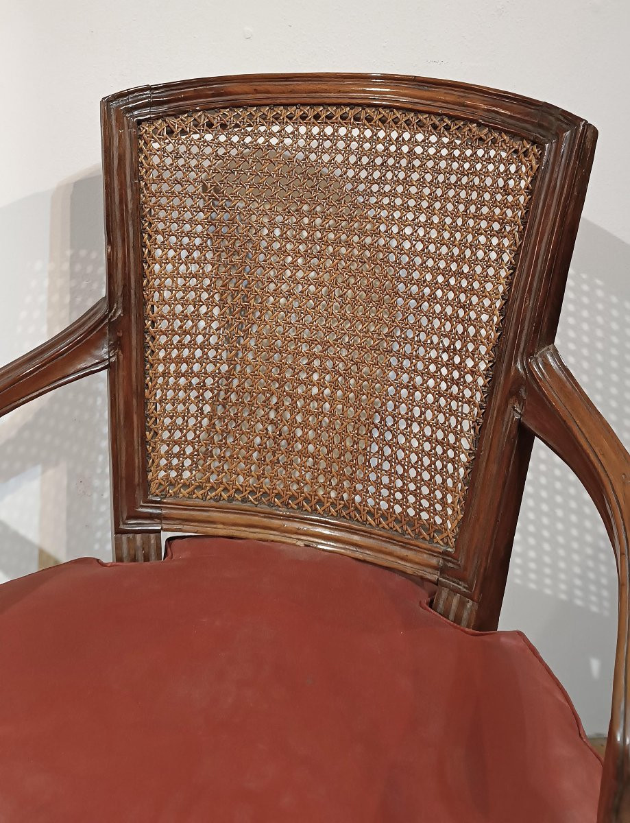 COPPIA DI POLTRONE NEOCLASSICHE FINE XVIII SECOLO-photo-4