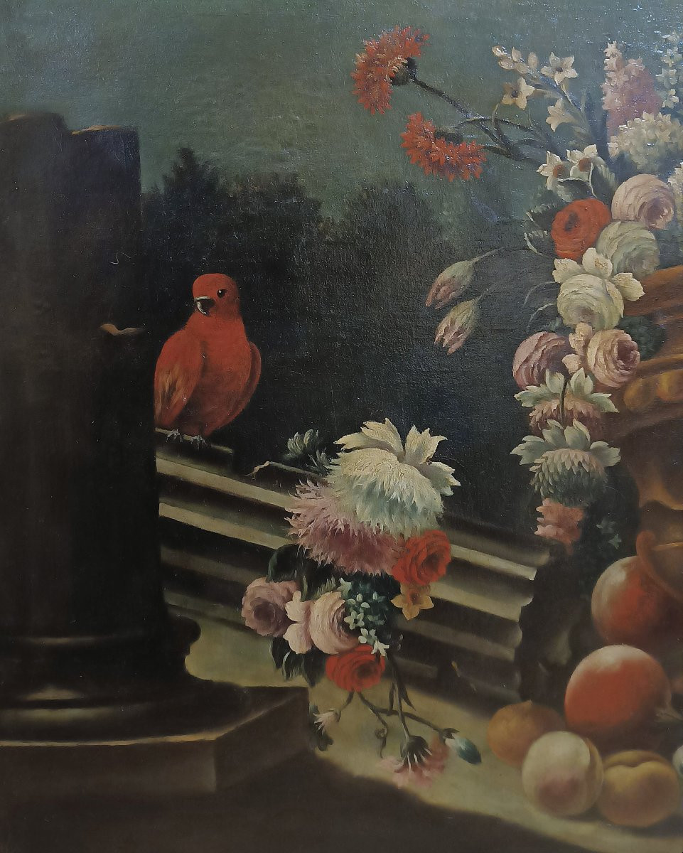 COPPIA DI DIPINTI CON NATURE MORTE FINE XVII SECOLO-photo-5