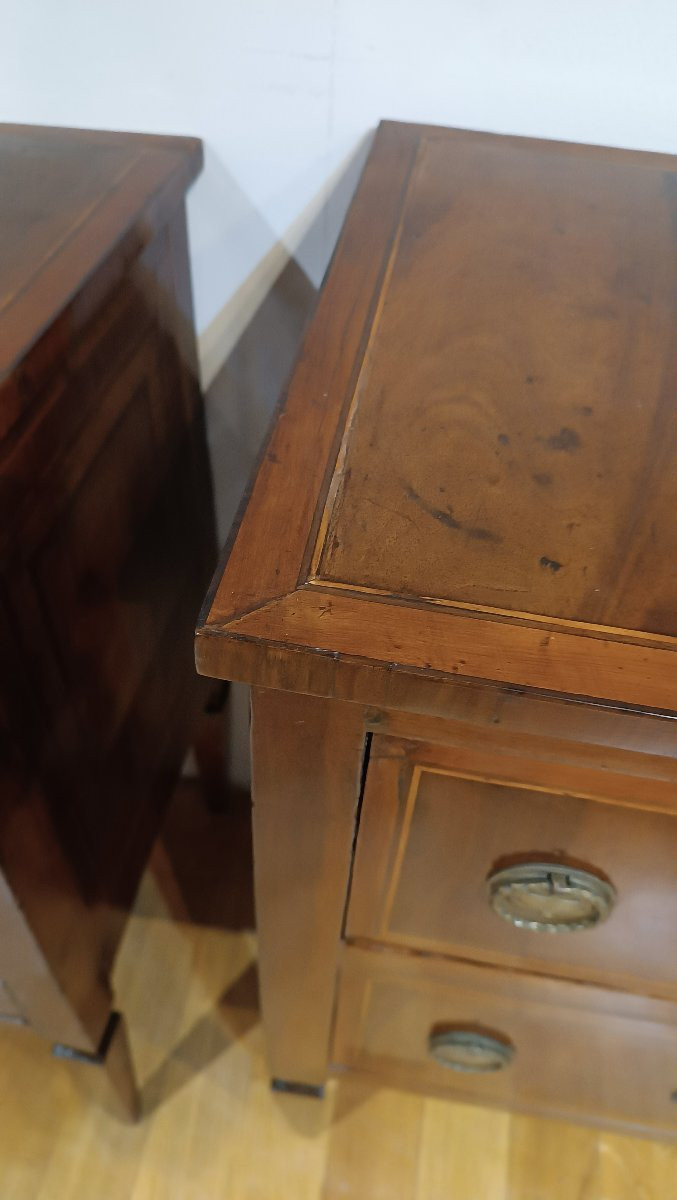 COPPIA DI COMODINI LUIGI XVI SECONDA META’ XVIII SECOLO -photo-4