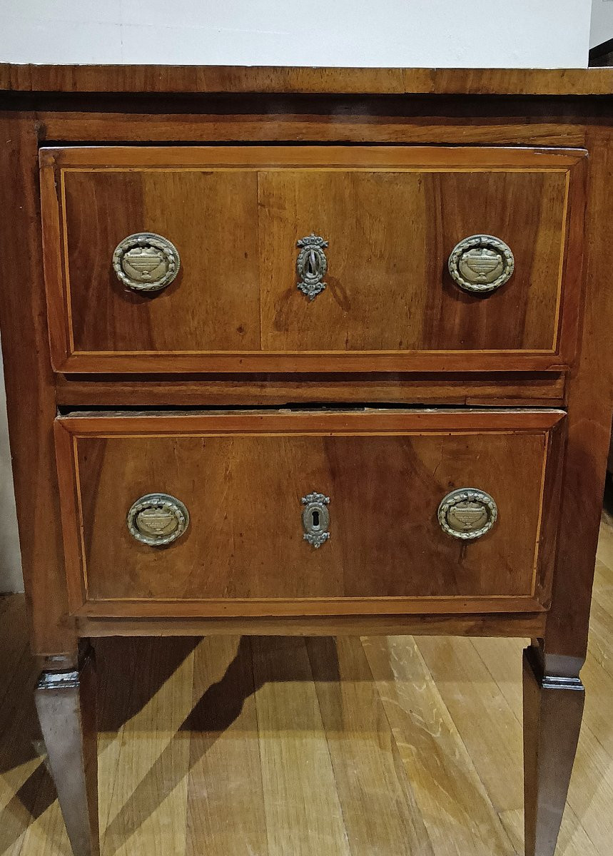 COPPIA DI COMODINI LUIGI XVI SECONDA META’ XVIII SECOLO -photo-5