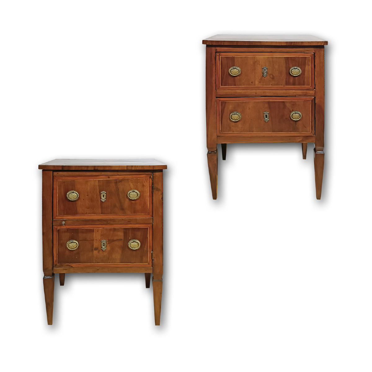 COPPIA DI COMODINI LUIGI XVI SECONDA META’ XVIII SECOLO 