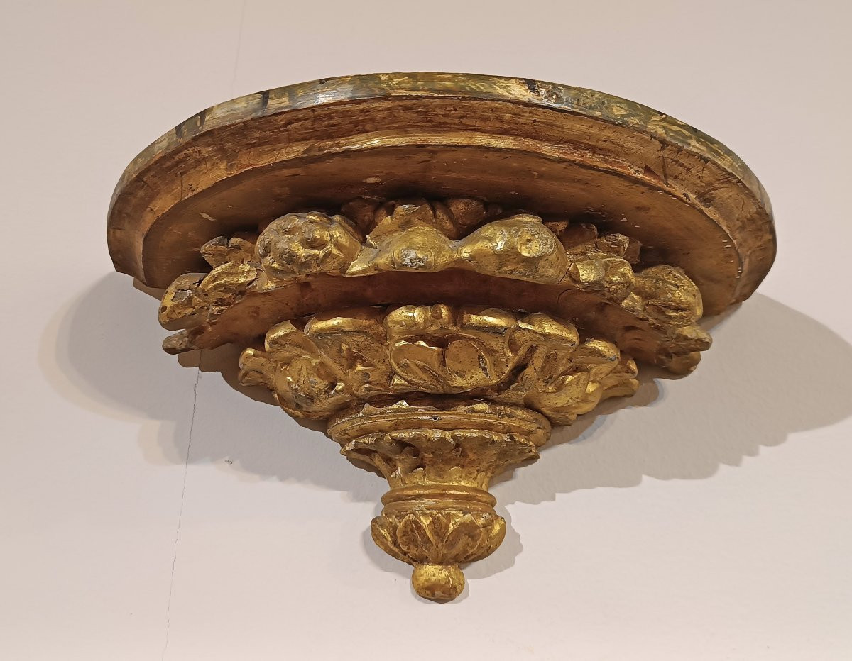 COPPIA DI MENSOLE NEOCLASSICHE FINE XVIII SECOLO -photo-3