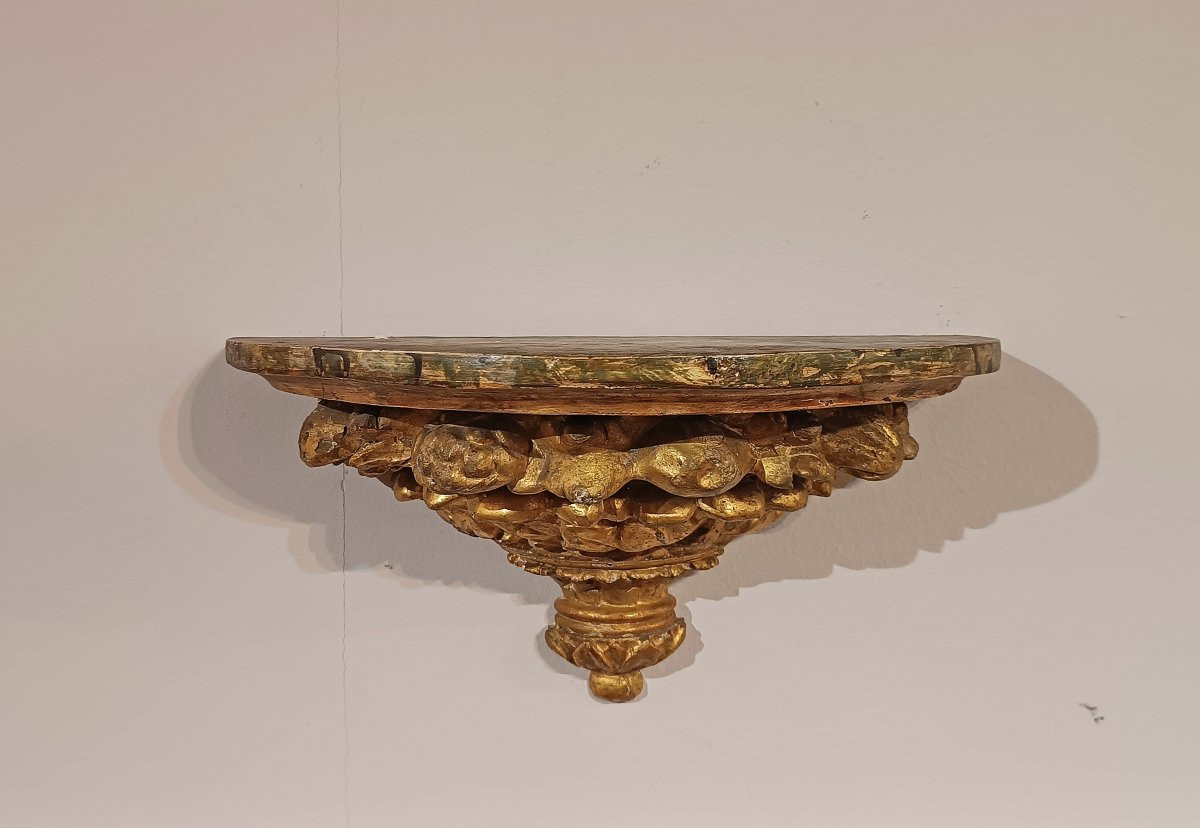 COPPIA DI MENSOLE NEOCLASSICHE FINE XVIII SECOLO -photo-5