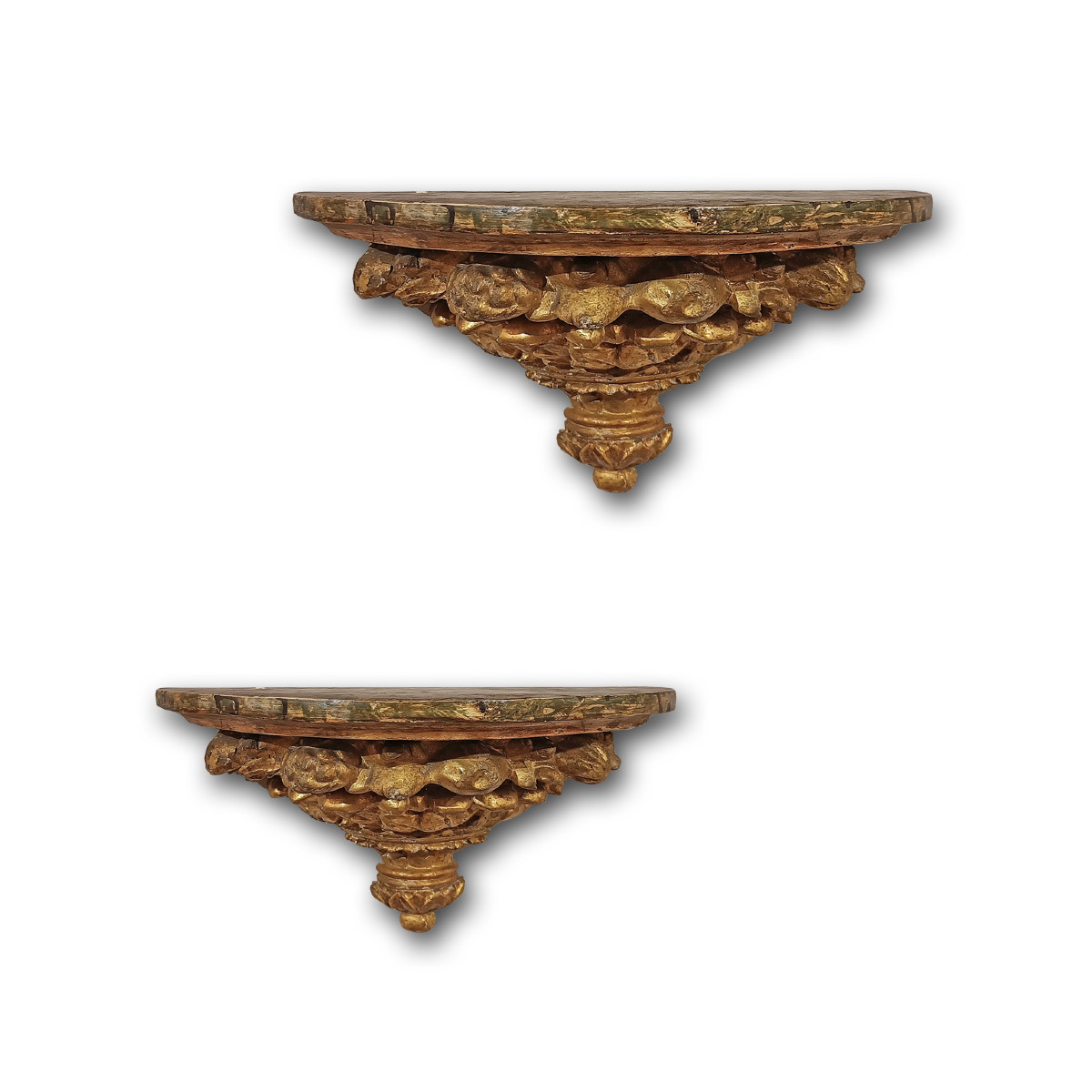 COPPIA DI MENSOLE NEOCLASSICHE FINE XVIII SECOLO 