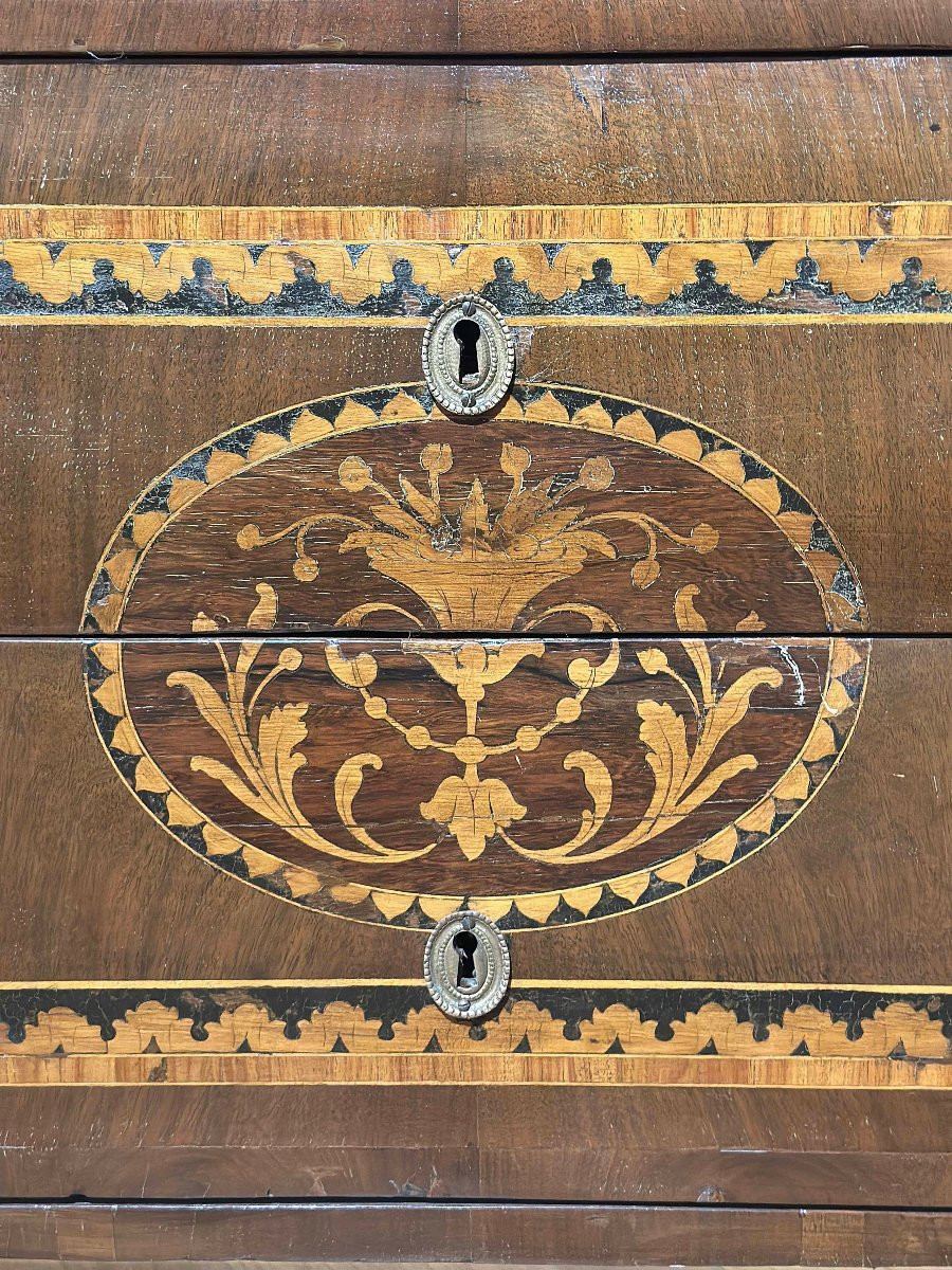 CASSETTONE NEOCLASSICO INTARSIATO DELLA FINE DEL XVIII SECOLO -photo-3