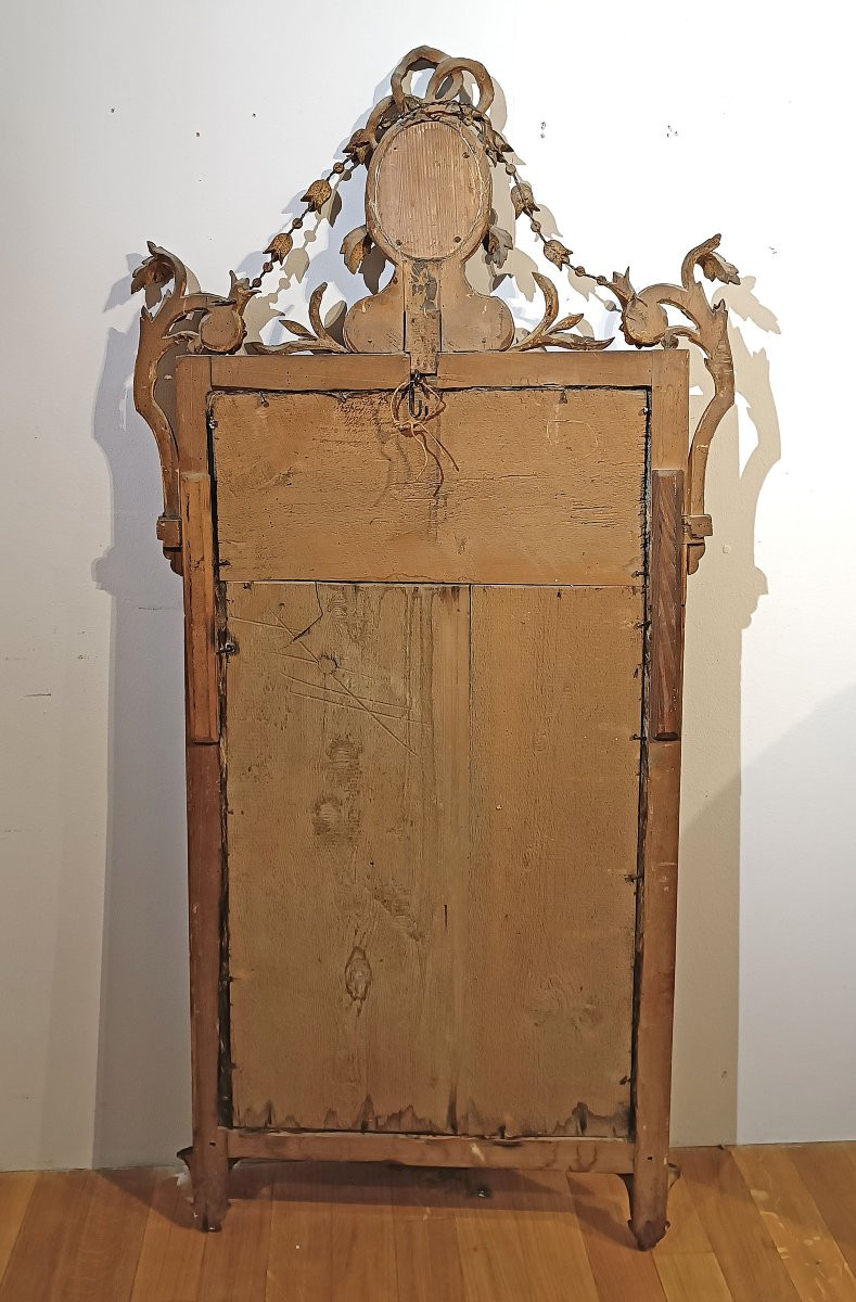 SPECCHIERA NEOCLASSICA DORATA FINE XVIII SECOLO -photo-5