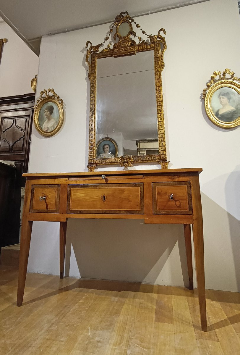 PICCOLO SCRITTOIO LASTRONATO NEOCLASSICO SECONDA META’ DEL XVIII SECOLO-photo-6