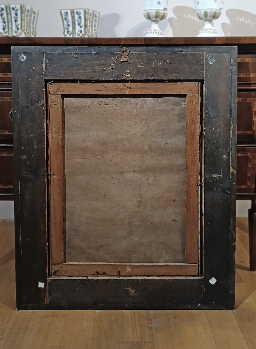 DIPINTO PASTELLO CON ALLEGORIA DELLA PRIMAVERA META’ XIX SECOLO -photo-5