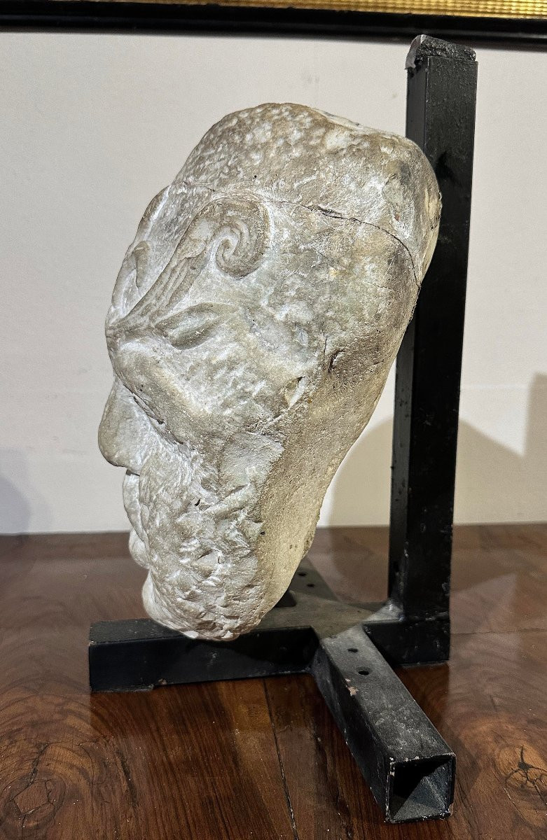 SCULTURA MASCHERONE DA FONTANA XVI SECOLO -photo-4