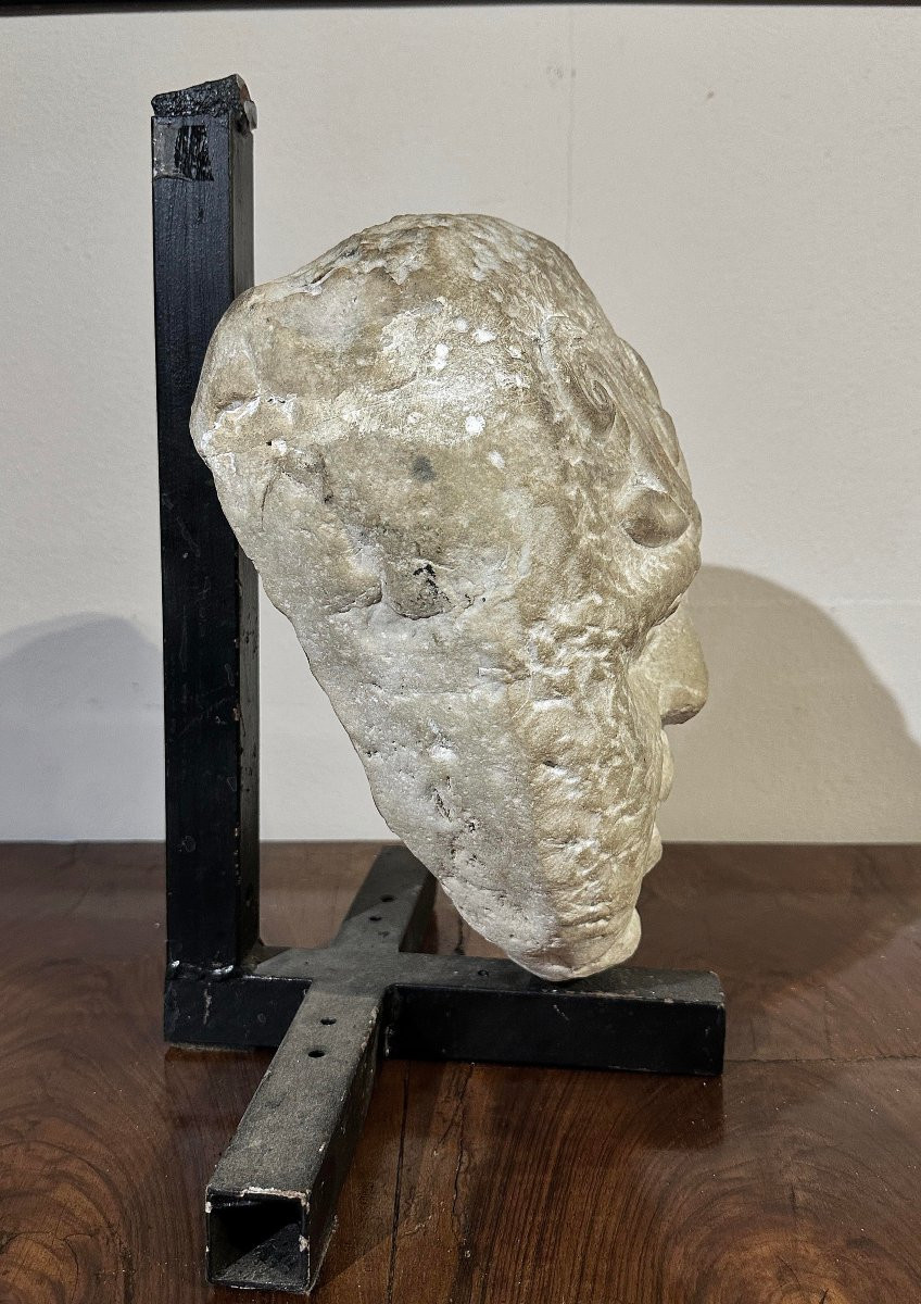 SCULTURA MASCHERONE DA FONTANA XVI SECOLO -photo-1