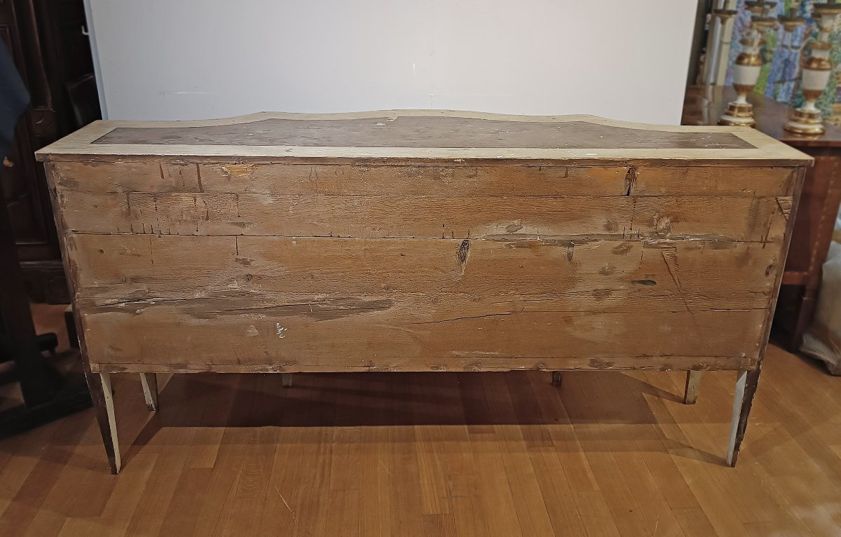 CREDENZA LACCATA IN STILE NEOCLASSICO META’ XIX SECOLO-photo-4