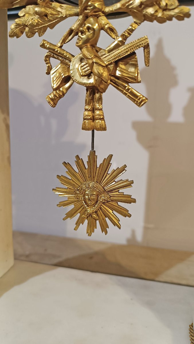 GRANDE OROLOGIO A TEMPIETTO DIRETTORIO FINE XVIII SECOLO-photo-4