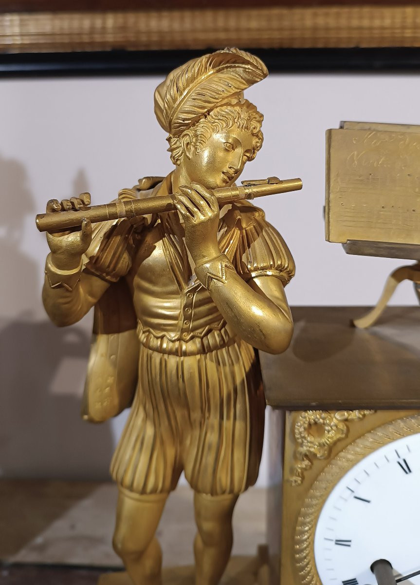 OROLOGIO NEOCLASSICO DORATO FINE DEL XVIII SECOLO -photo-2