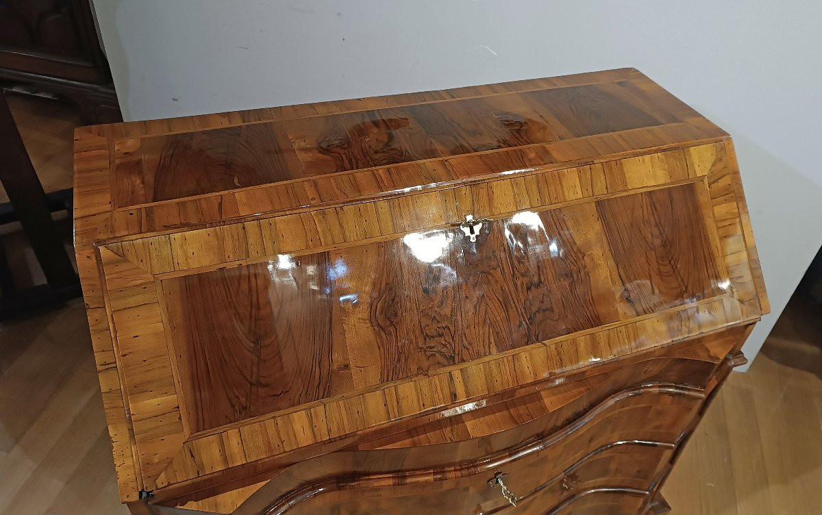 RIBALTA VENETA LASTRONATA IN NOCE PRIMA META’ XVIII SECOLO -photo-3