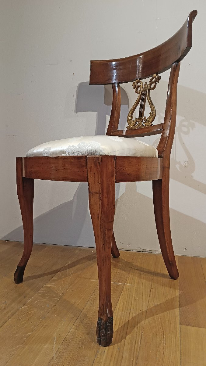 DIECI SEDIE IMPERO IN CILIEGIO PRIMO XIX SECOLO -photo-2