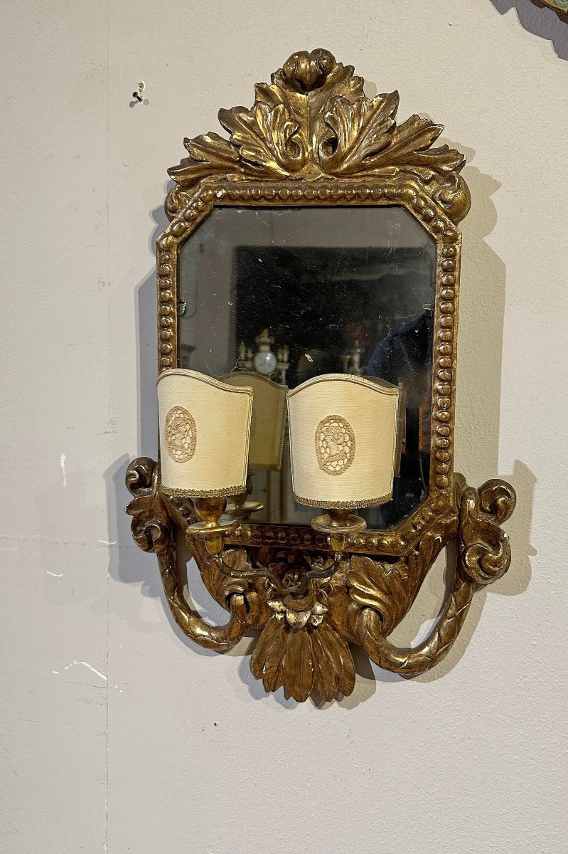 COPPIA DI VENTOLINE DORATE CARLO X PRIMA META’ XIX SECOLO -photo-4