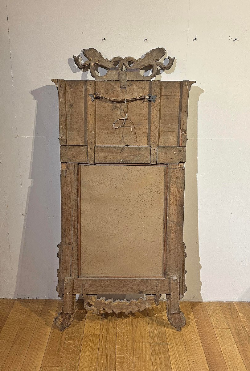 SPECCHIERA NEOCLASSICA DIPINTA E DORATA SECONDA META’ XVIII SECOLO-photo-6