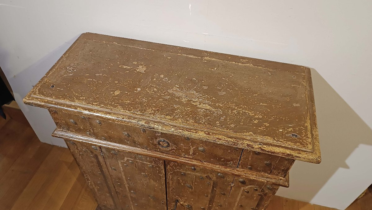 PICCOLA CREDENZA DIPINTA INIZIO XVIII SECOLO-photo-1