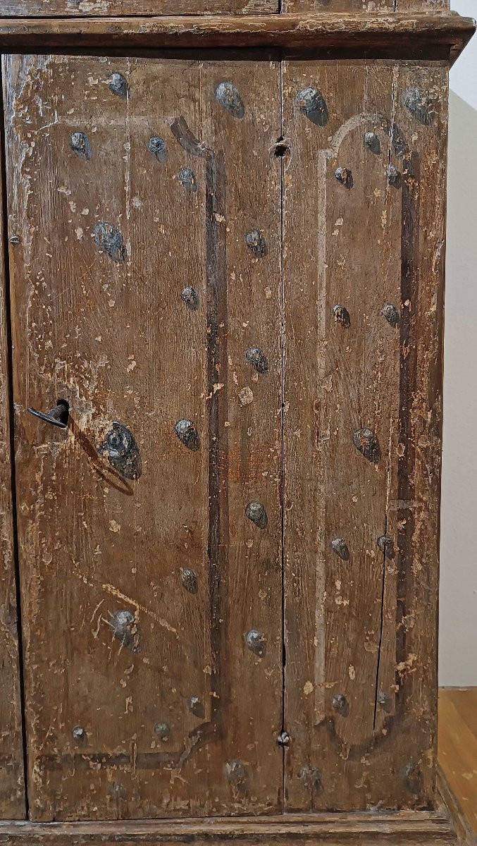 PICCOLA CREDENZA DIPINTA INIZIO XVIII SECOLO-photo-3