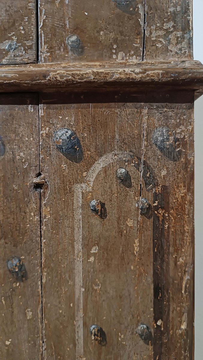 PICCOLA CREDENZA DIPINTA INIZIO XVIII SECOLO-photo-4