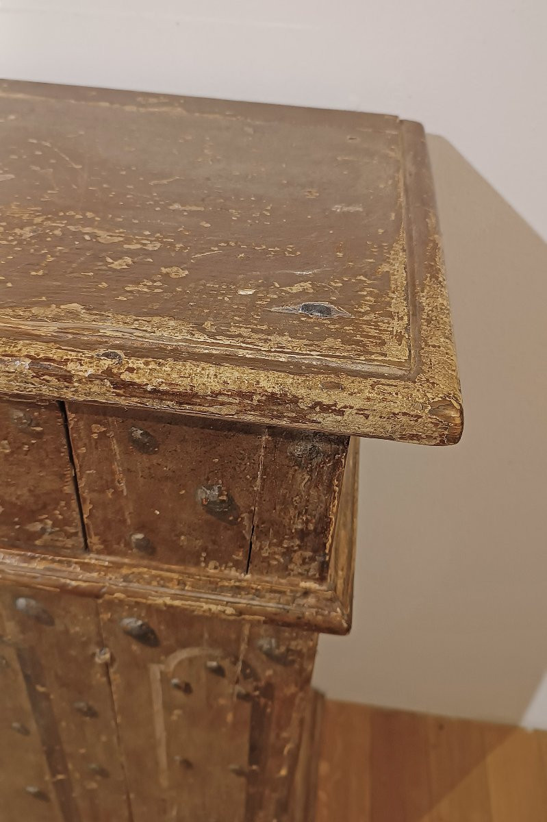 PICCOLA CREDENZA DIPINTA INIZIO XVIII SECOLO-photo-8