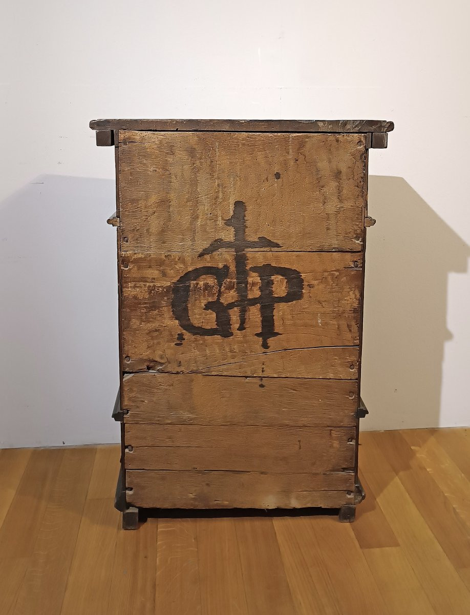 PICCOLA CREDENZA PORTACANDELE XVI SECOLO -photo-4