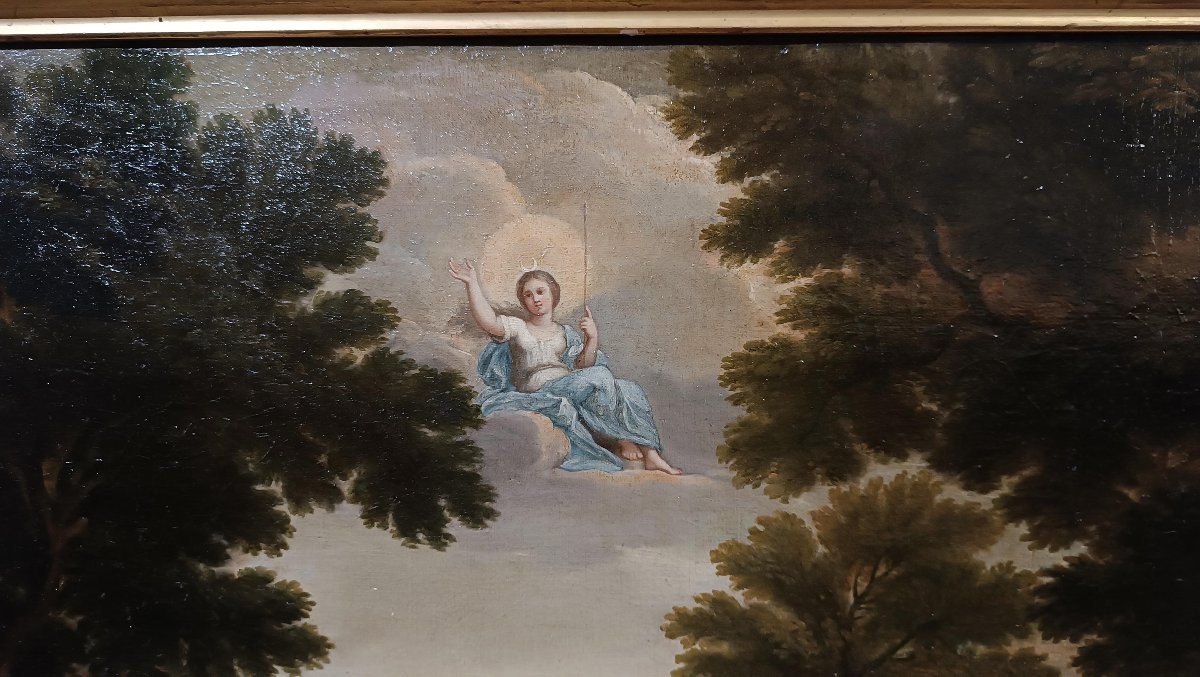 COPPIA DI DIPINTI CON VENERE E ADONE FINE XVIII SECOLO -photo-8