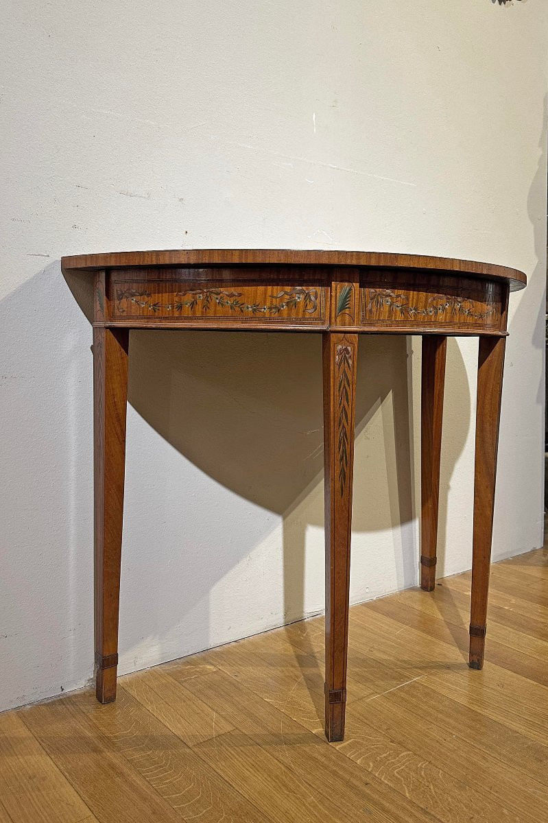 COPPIA DI CONSOLLES IN LEGNO DIPINTO PRIMA META’ XIX SECOLO -photo-4