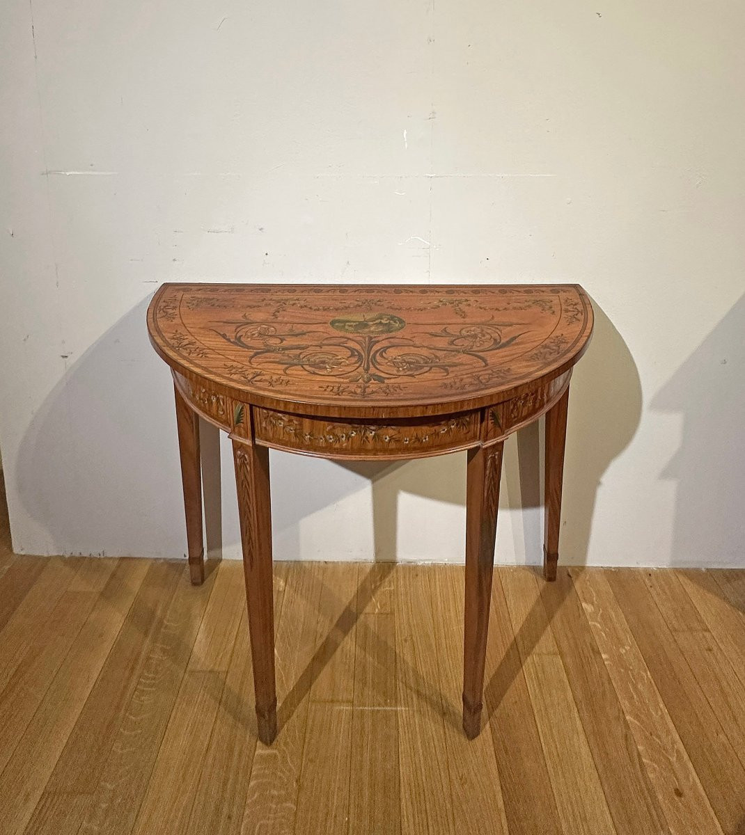 COPPIA DI CONSOLLES IN LEGNO DIPINTO PRIMA META’ XIX SECOLO -photo-2