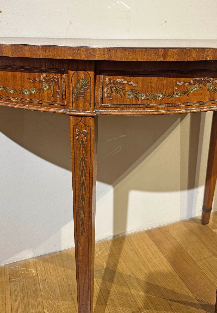 COPPIA DI CONSOLLES IN LEGNO DIPINTO PRIMA META’ XIX SECOLO -photo-4