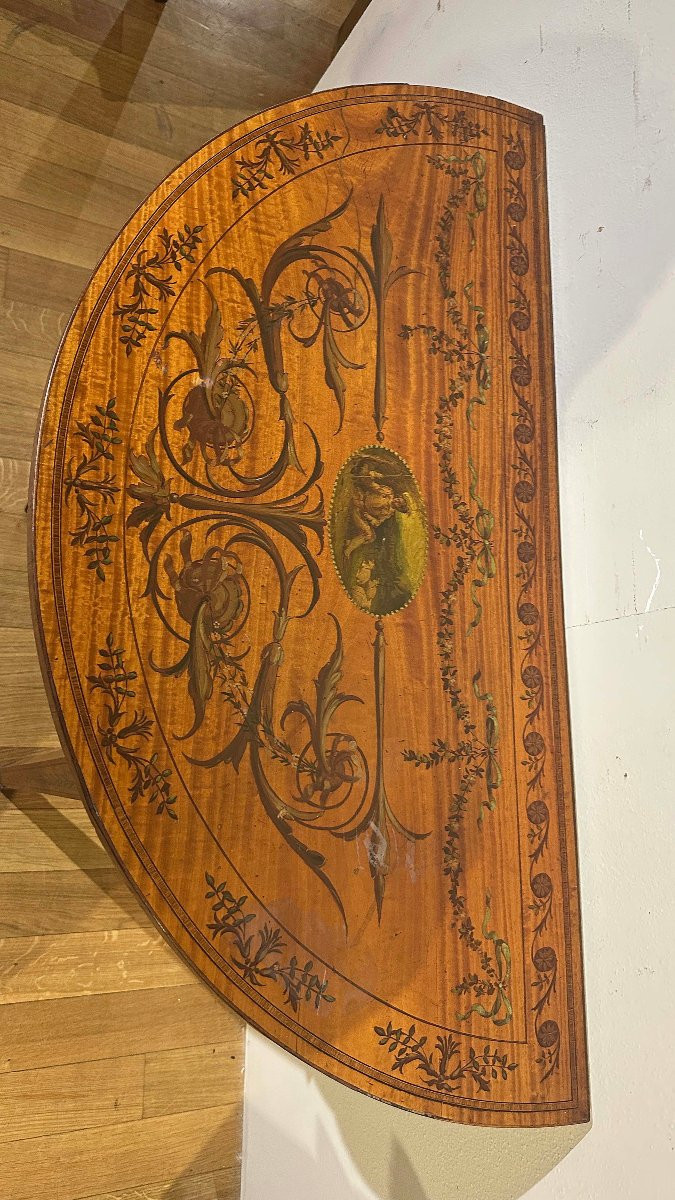 COPPIA DI CONSOLLES IN LEGNO DIPINTO PRIMA META’ XIX SECOLO -photo-5