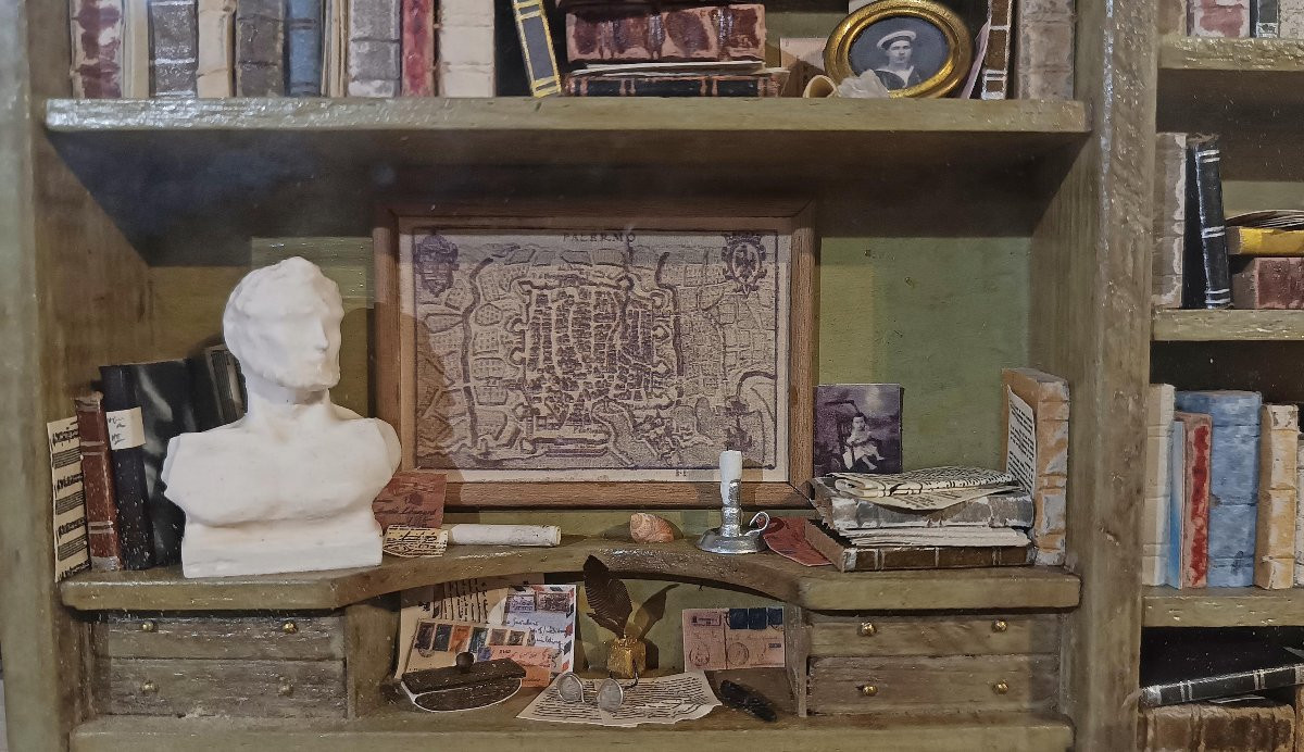 MINIATURA DI LIBRERIA FINE XIX SECOLO -photo-4
