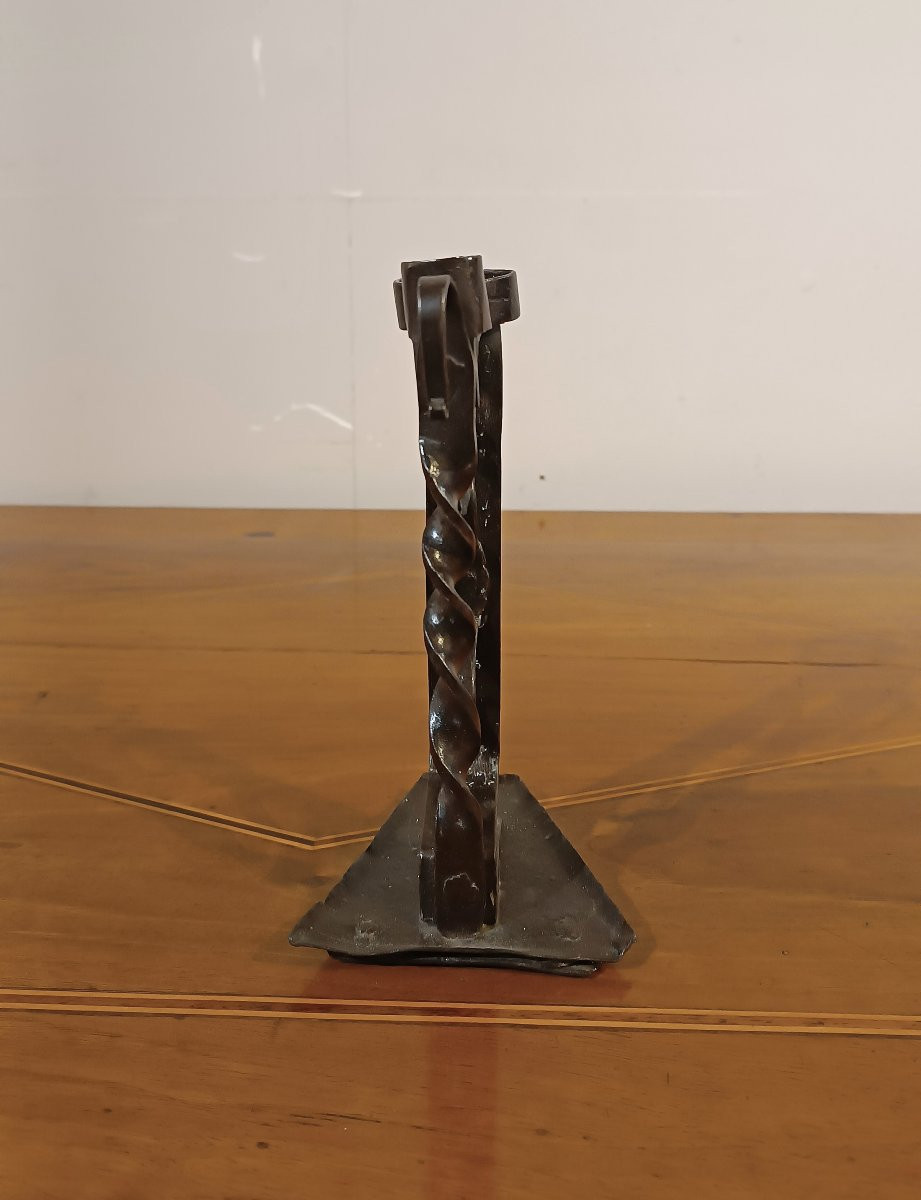 PORTACANDELA IN FERRO FINE DEL XVI SECOLO-photo-3