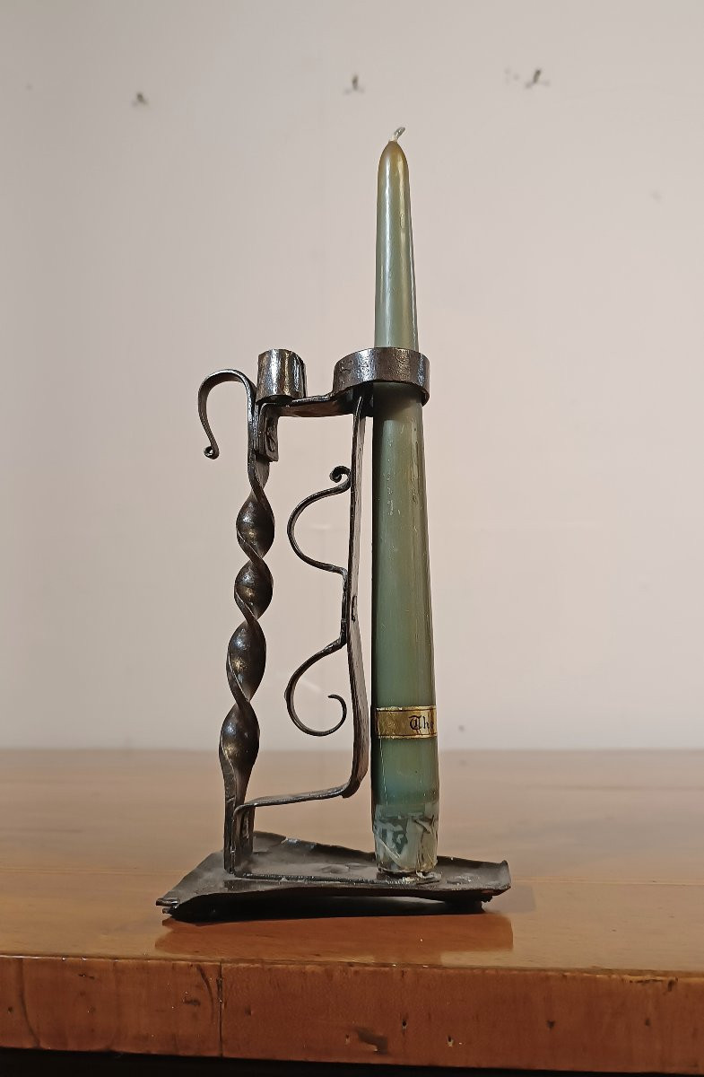PORTACANDELA IN FERRO FINE DEL XVI SECOLO-photo-4