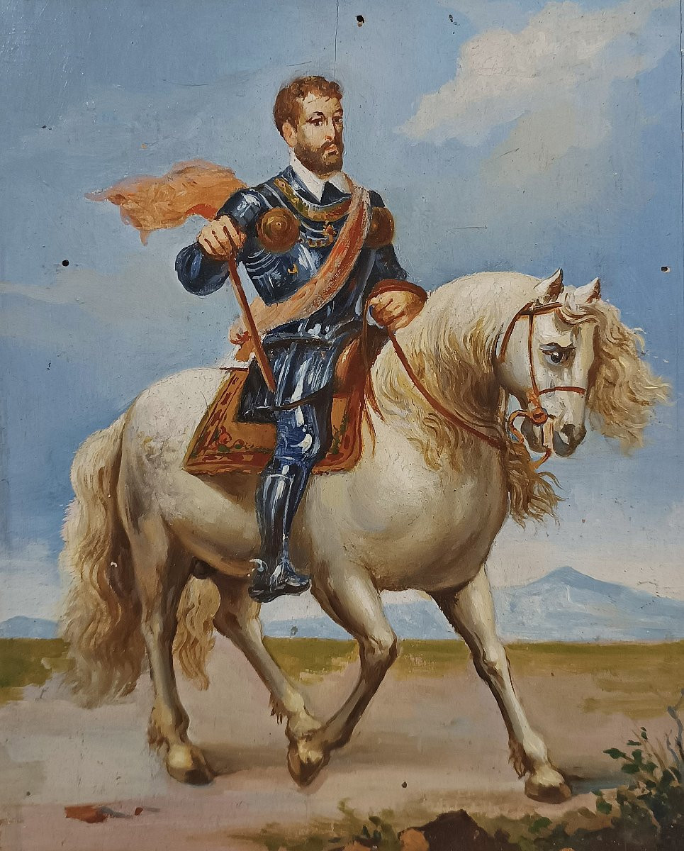 COPPIA DI DIPINTI SU LEGNO PRIMA META’ XIX SECOLO-photo-2