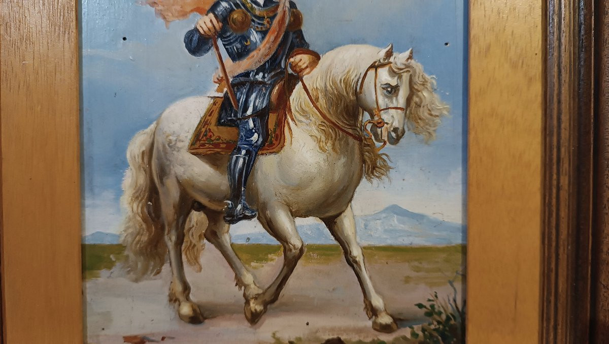 COPPIA DI DIPINTI SU LEGNO PRIMA META’ XIX SECOLO-photo-4