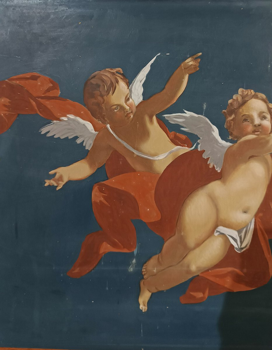 COPPIA DI DIPINTI SU OTTONE META’ XIX SECOLO -photo-1