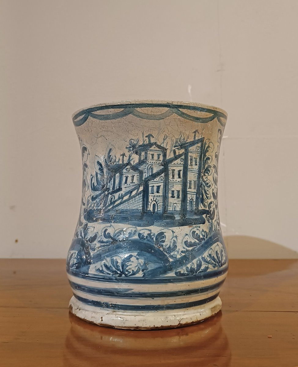 ALBARELLO IN MAIOLICA XVII SECOLO -photo-2